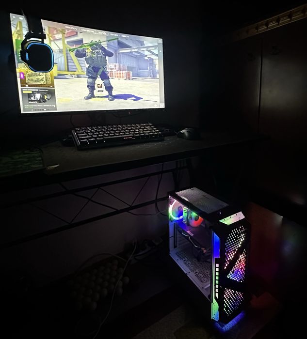 Игровой компьютер i3-10105f / Rx580 8gb / 27 180 герц Rulls новый