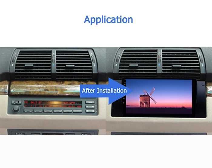 9-инчова мултимедия за BMW X5 E53 (1999–2006) + камера , CarPlay, GPS