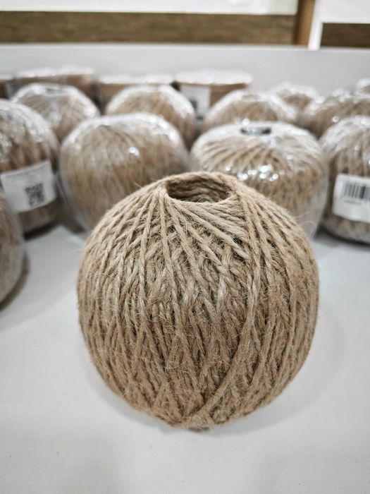 Джут для рукоделия 200м ,джутовый шпагат,Бечевка,джут двойной крутки