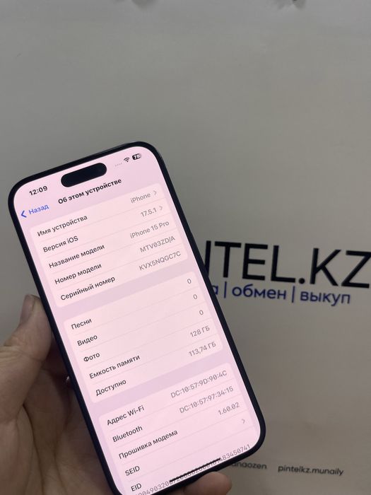 Iphone 15 Pro 128 GB 07494 Pintel kz