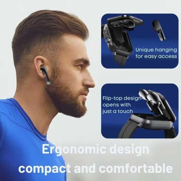 Нов D8 Smart Watch Bluetooth слушалки 2-в-1