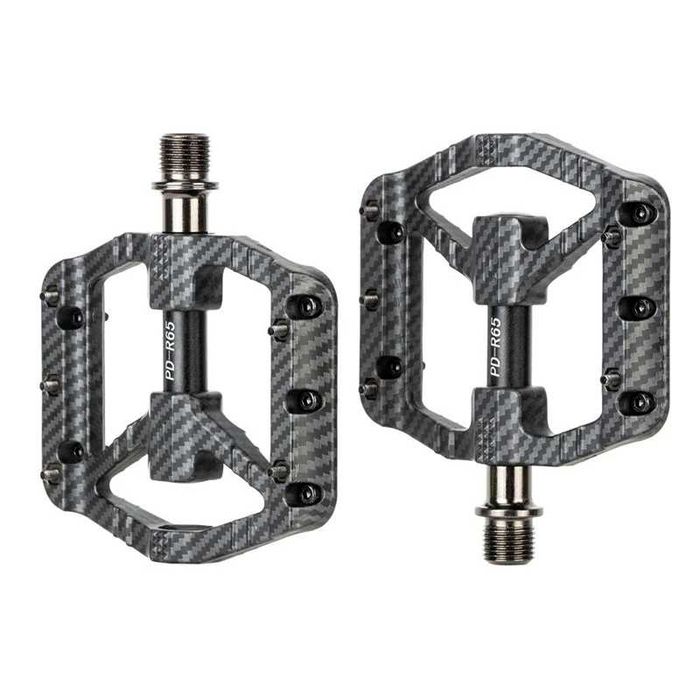 Ултра леки педали за велосипед PROMEND R65, Carbon pattern, 240гр.