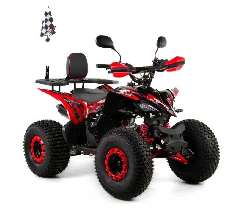 ATV XTR Pro Raptor 016, roti 8 inch, 125cc, 1+1 viteze, negru/rosu