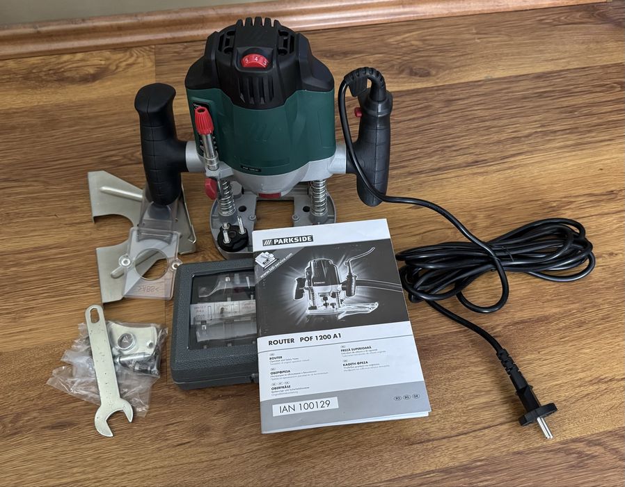 Freza verticala Parkside POF 1200 A1, NOUA, cu accesorii complete