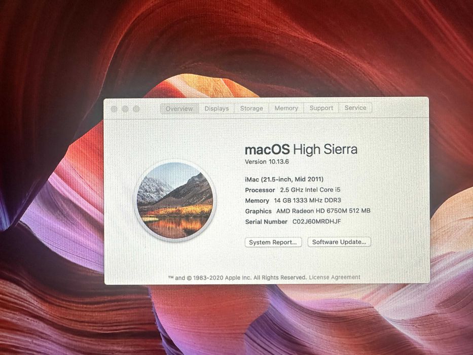 Imac 2011 14GB/500GB