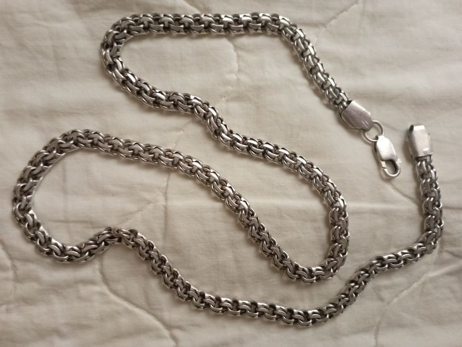 Цепь Бисмарк 925 пробы, 62 гр