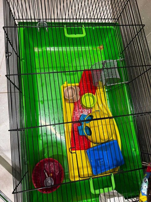 Клетка и домик для хомячков