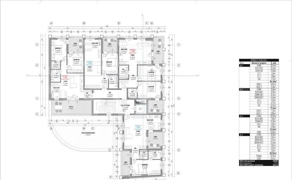 Apartament 2 Camere │64 Mp │Semifinisat│Zona Intre Lacuri — fotografia 3