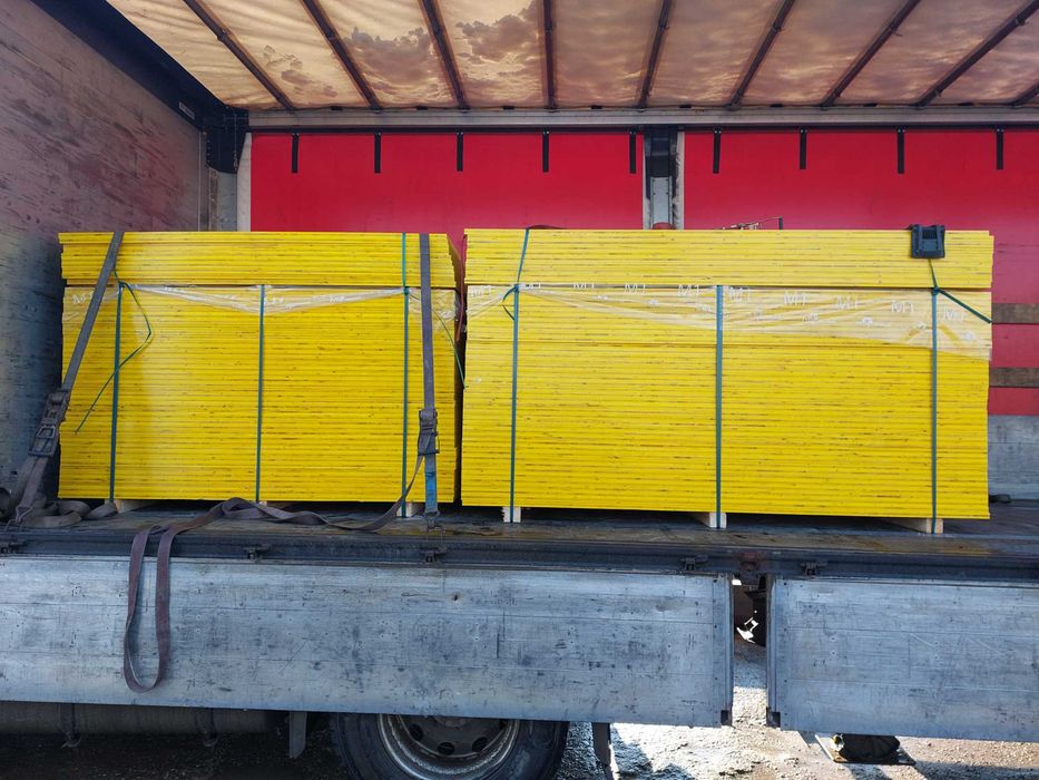 Placă galbenă cofraj 27 mm – DOKA, Kaufmann, LANA, BRAGA | Ofertă