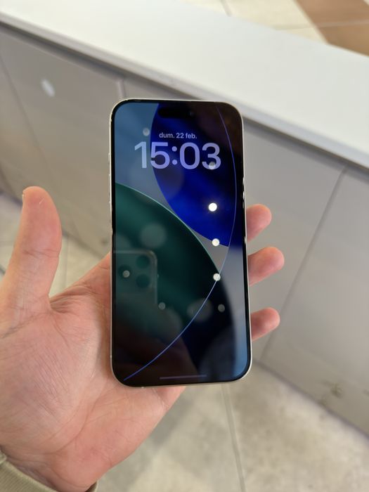 APPLE iPhone 15 Pro White 128GB 86% Baterie impecabil !