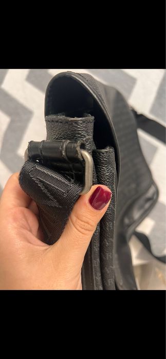 Geanta de umar piele Armani