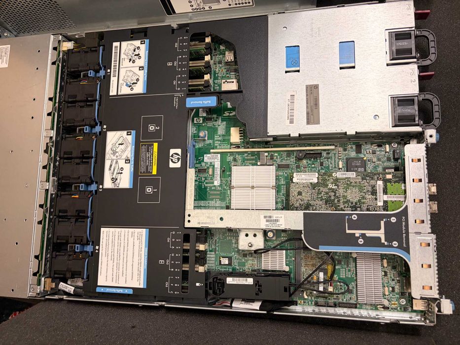 HP ProLiant DL360 G7 – 2x X5650, 12GB RAM, 4x 1GbE, Smart Array P410i, 8Gb FC HBA, 2x 460W сървър