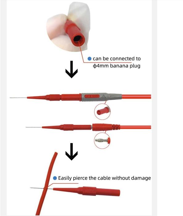 Sonda de testare tip ac multimetru terminal de masura tip ac set 10buc