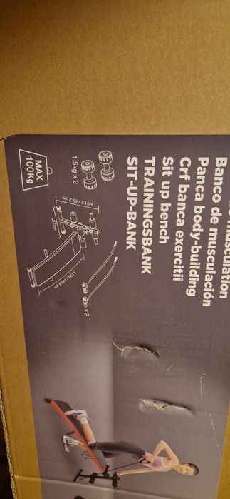 Banca multifunctionala/abomene/fitness+2 gantere+2 elastice (SIGILATA)