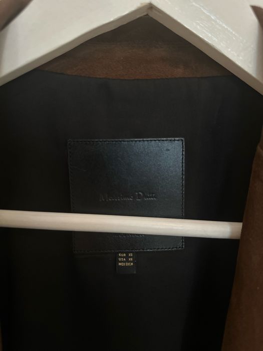 Jacheta piele intoarsa naturala Massimo Dutti