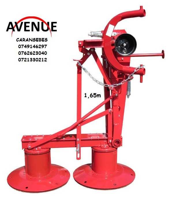 Cositoare mecanica 1,35m -1.65m cu 2 tamburi