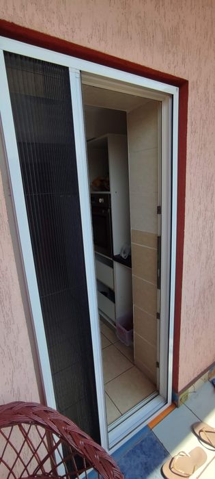 Plase impotriva anti contra cu balamale plisse rulou glaf pvc aluminiu