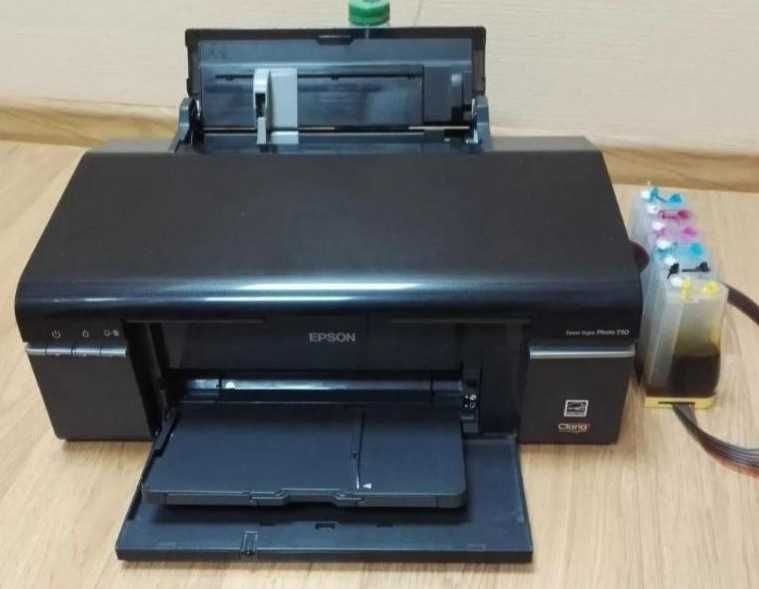 Струйный цветной принтер Epson P50 СНПЧ 6 цветов, фото печать
