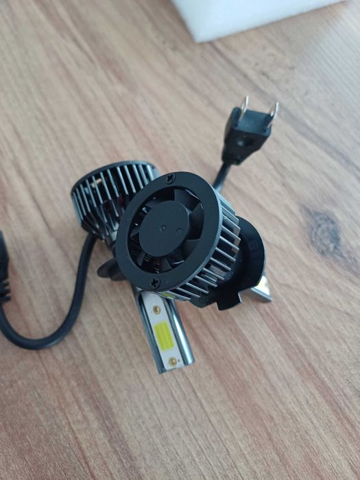 H7 LED крушки за фарове – 10 000LM, вентилатор, 6000K, мощни!