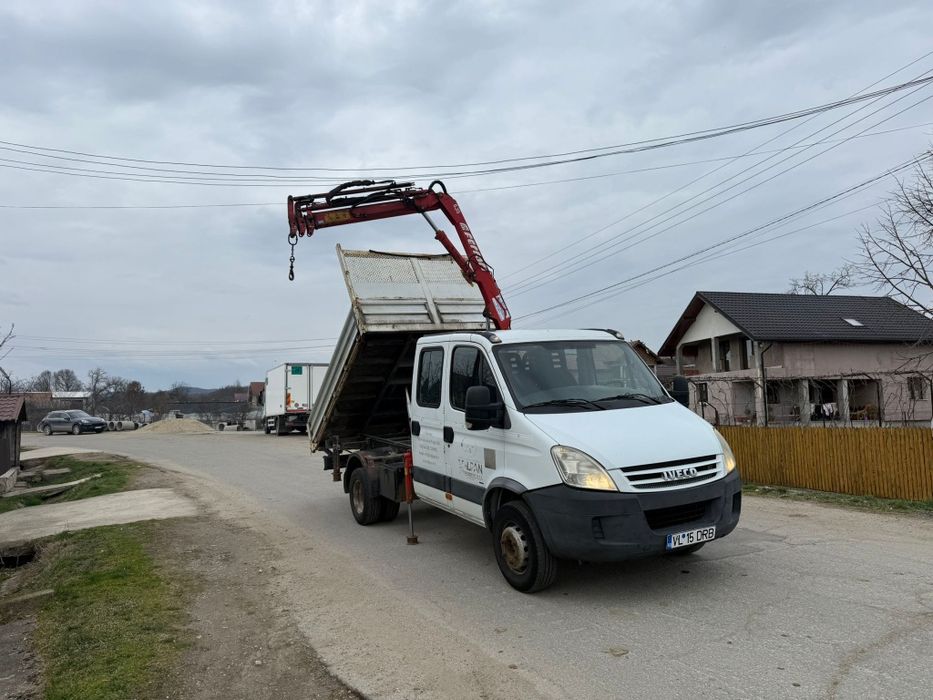 Iveco daily basculabil cu macara