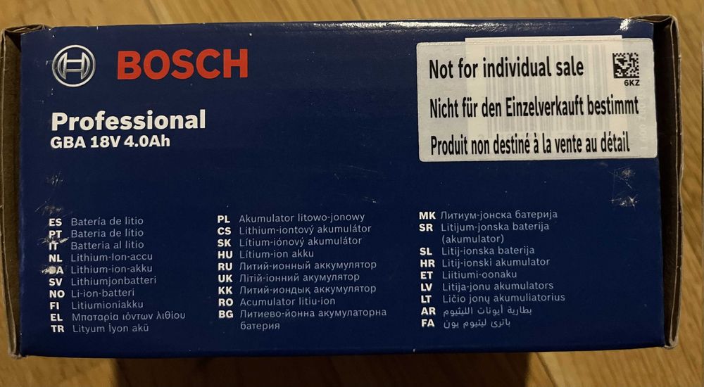 Aкумолаторна батерия 18 V 4.0 AH BOSCH PROFESSIONAL GBA 18
