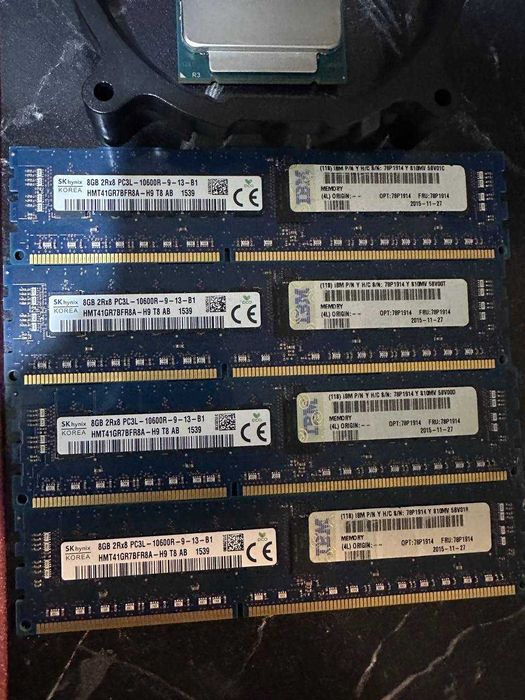 Мощные 12 ядерные комплекты x99 +2673v3 + озу 32 гб ддр3 + куллер