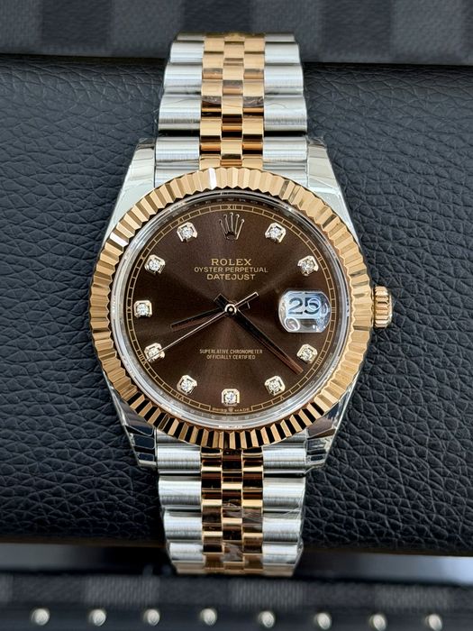 Rolex Date-Just Diamond 41 Chocolate ETA 3235