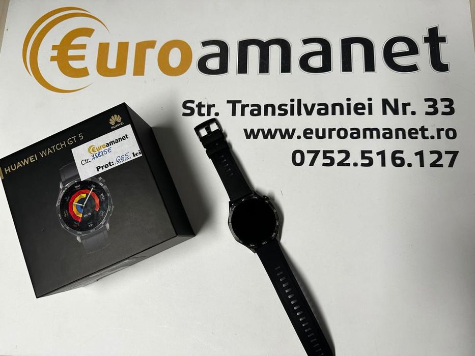 Smartwatch Huawei Watch GT5, Black -T-