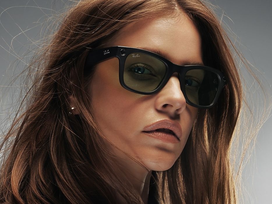 Meta RayBan WayFarer Shiny Black. Ест Доставка