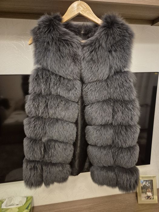 Vesta de blana naturala