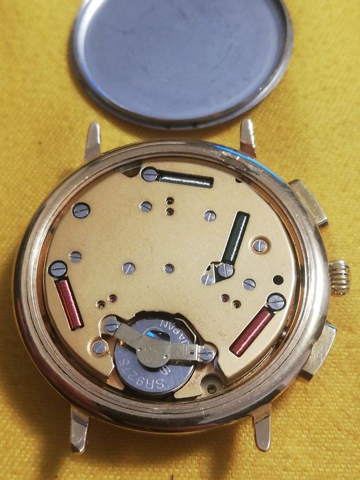 Ceas Barbatesc Vintage Chronograph Jean Delatour Gold Swiss Made