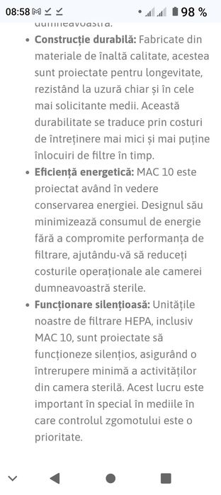 Vând filtru hepa cu ventilator axial