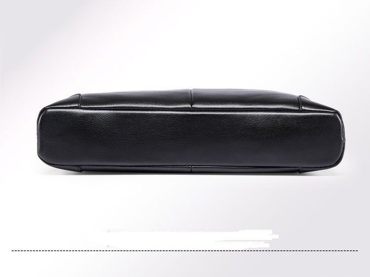 мъжка чанта кожена с презрамка/дръжки 3 отделения с цип А4 40/24/8