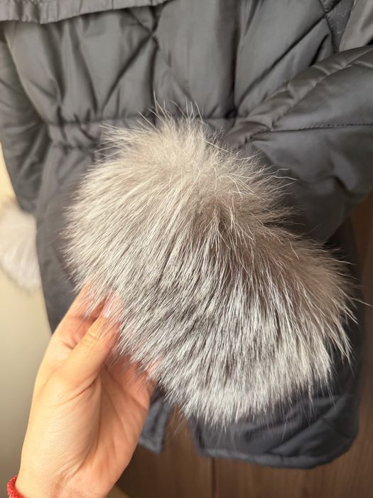 Зимно яке с естествен косъм