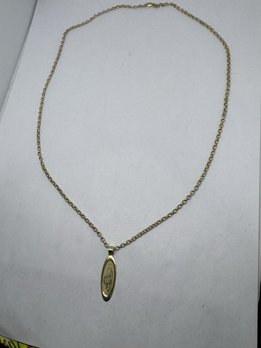 златен дамски синджир с висулка богородичка 5.42гр 14к 585