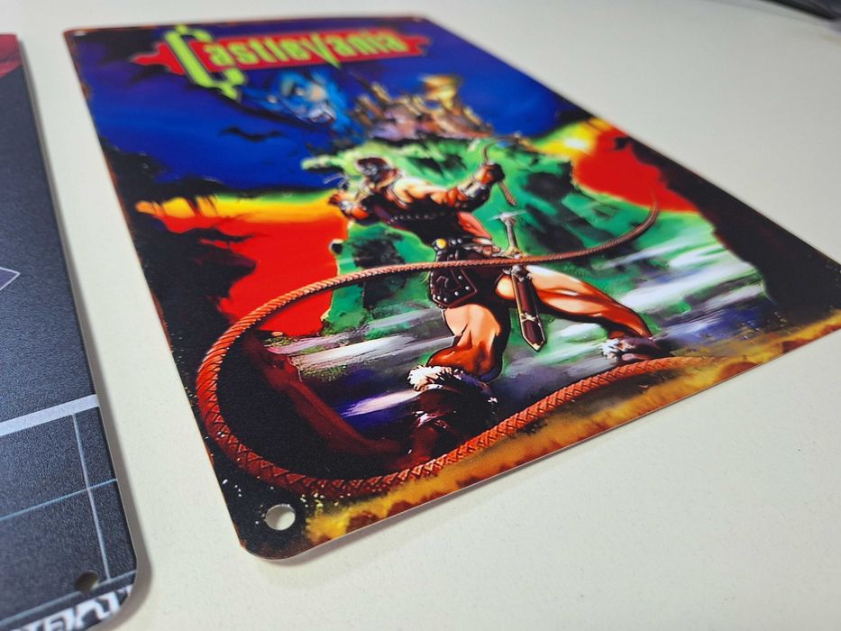 Castlevania Mega Drive Retro Video Game Metal Poster Aluminum