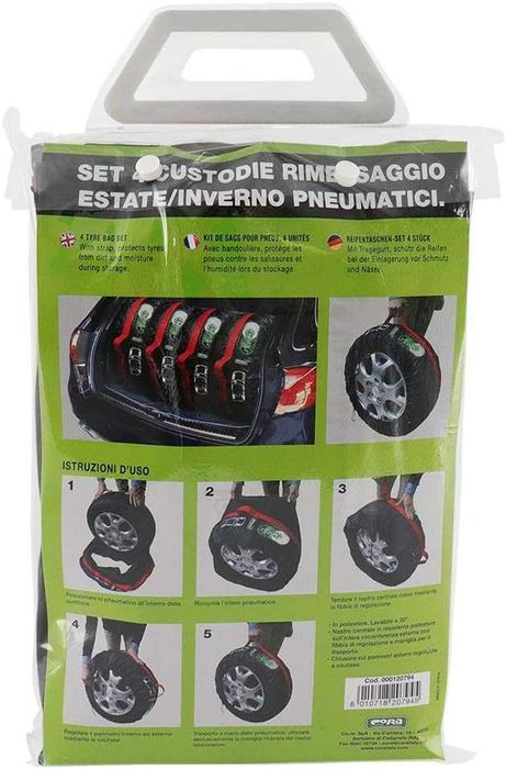 Калъфи за съхранение на гуми  13"- 19" цола - 4 броя.