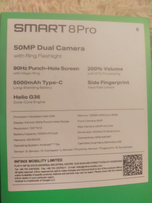 Infinix smart 8 pro