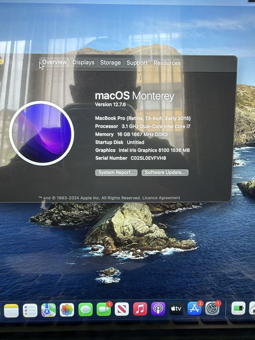 Продавам MacBook Pro 13 Retina 2015 16 gb ram