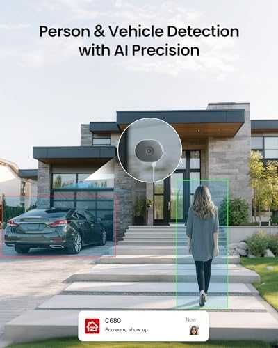 ZOSI 3MP 2K прозоречна камера с пълноцветна нощна визия и AI детекция