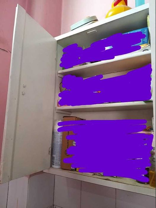 Dulăpior baie corp suspendat, 2 uși, 2 polițe, H 50,5, L 65,5, A 13,5