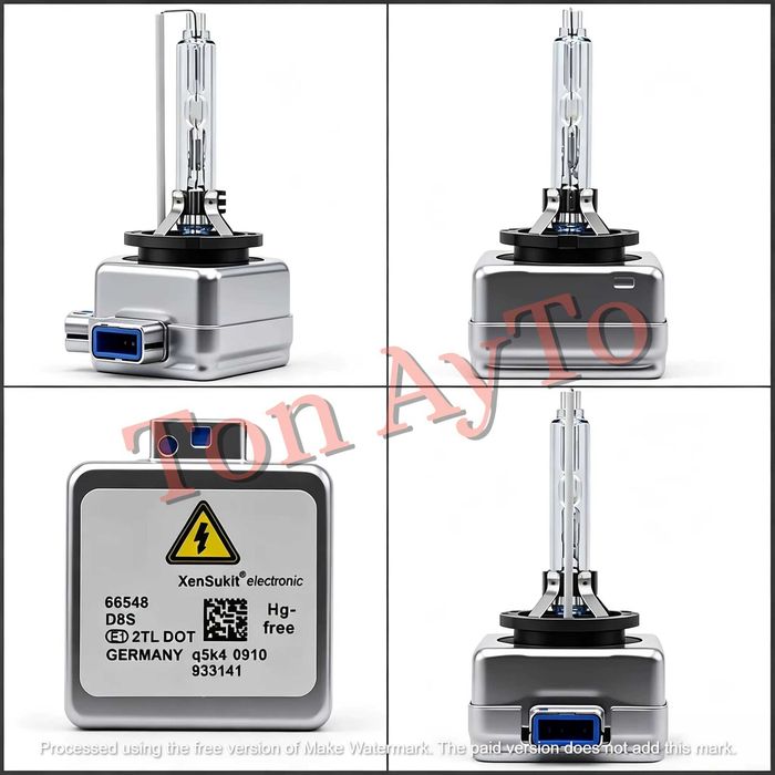 Ксенонова крушка D8S 25W 6000К Xenon HID Подсилени +200% Комплект Audi BMW Mercedes VW Tesla Porsche