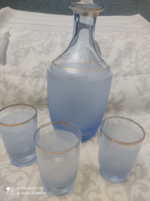 Графин и рюмки СССР стекло