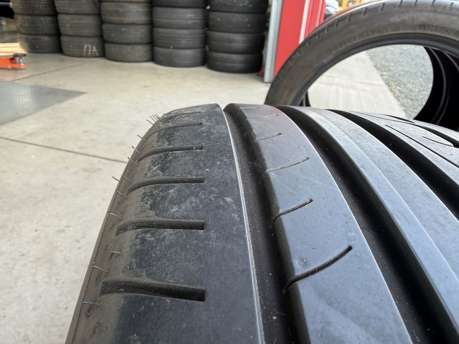 4бр. ОТЛИЧНИ Летни Гуми С Борд 225/45R/19 -DUNLOP- DOT:4918- 7.0мм+6.5мм