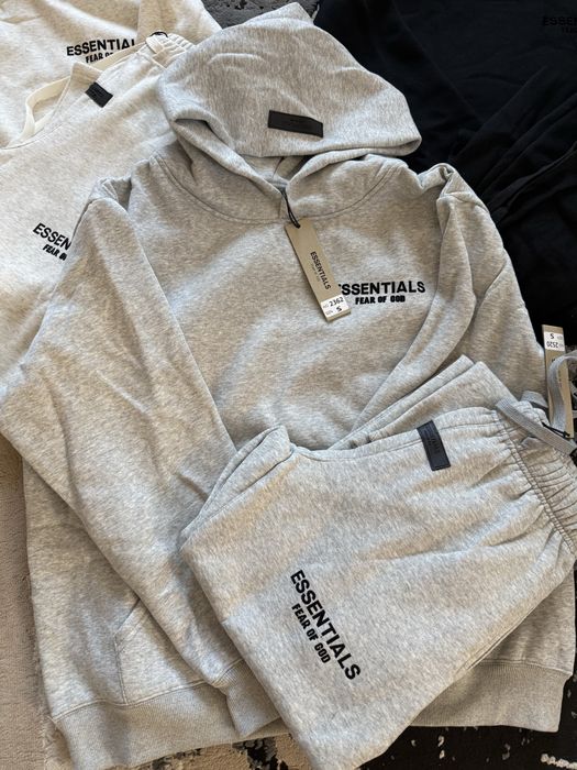 Compleu Essentials / Fear Of God / Alb Negru & Gri / Calitate Premium