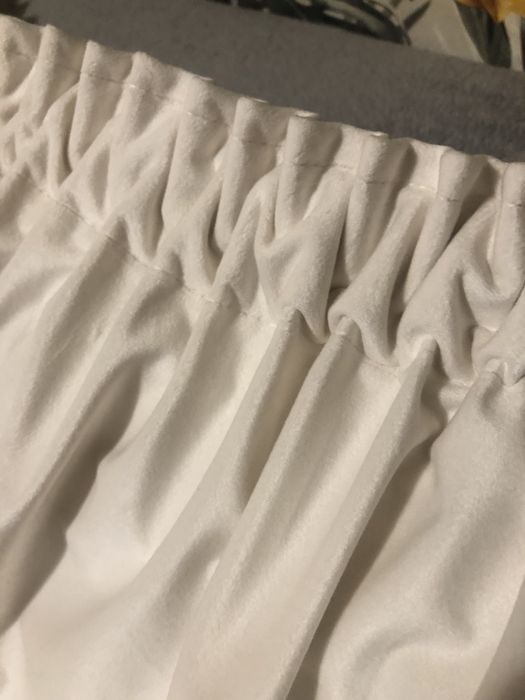 Draperie catifea alb perlat 5m