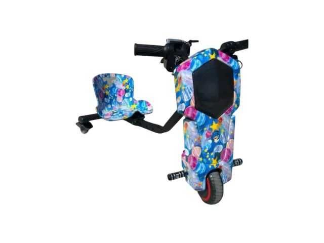 Tricicletă Electrică Copii cu Drift 360° – 350W, 36V, Bluetooth + Difuzor, Lumini LED, 20 km/h, Multicolor