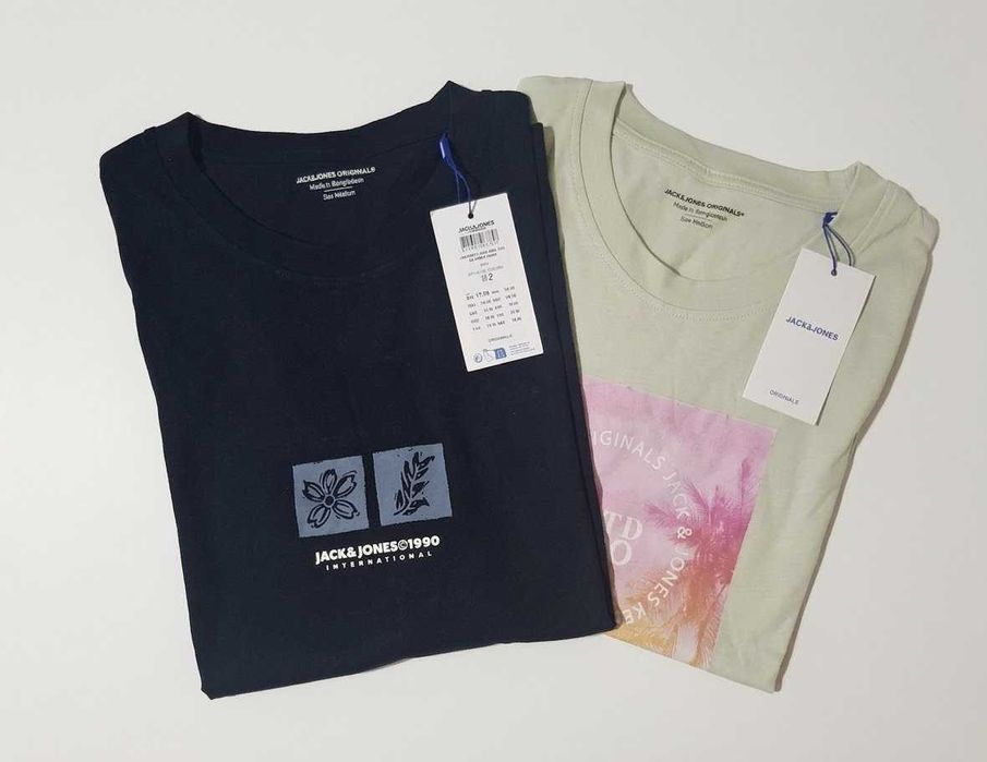 Jack&Jones оригинални мъжки тениски-чисто нови,с етикет(размери S/M/L)