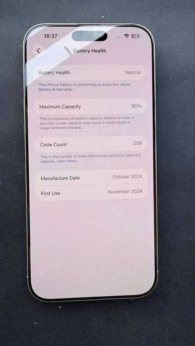 Iphone 16 Pro Max,  256 Gb, impecabil, 95% baterie + husa