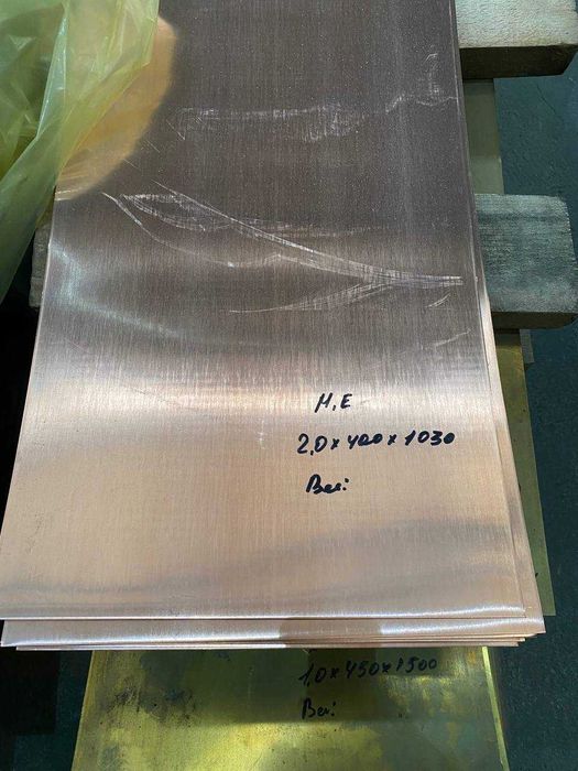 Медные и латунные ленты/листы любой толщины — дешево 260 млн сум/тонн